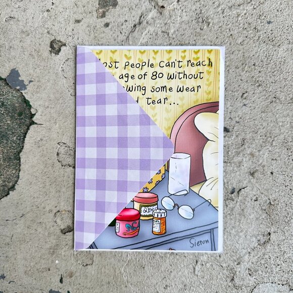 Oatmeal Studios Bedside Medicines Funny 80th Birthday Card - Picture 6 of 9